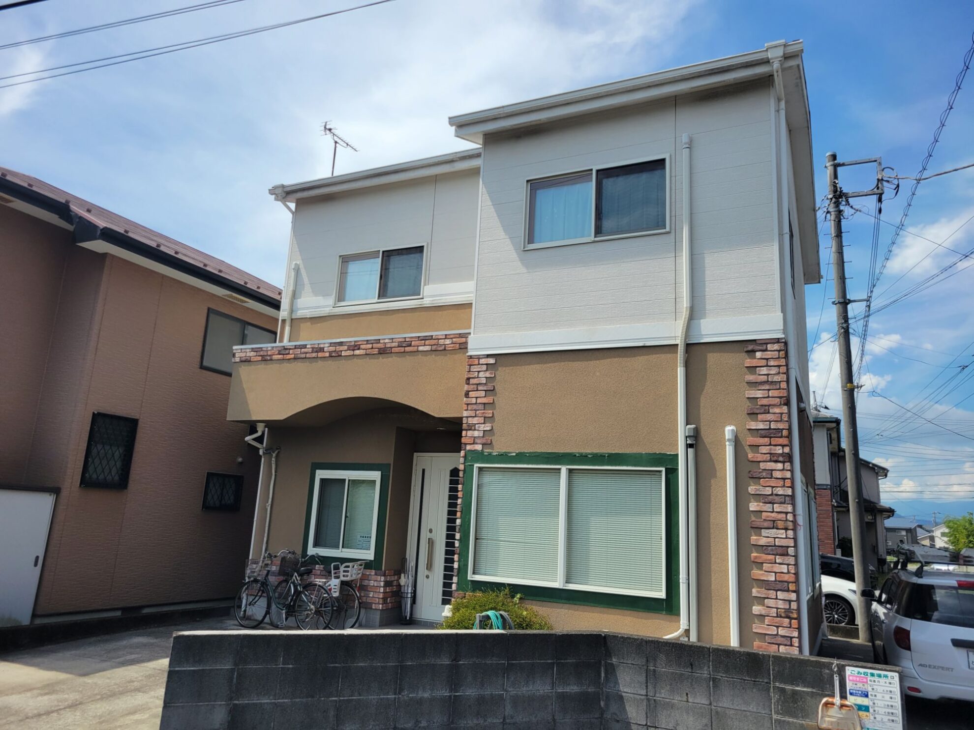 秦野市 N様邸 外壁塗装工事 施工前の全体写真