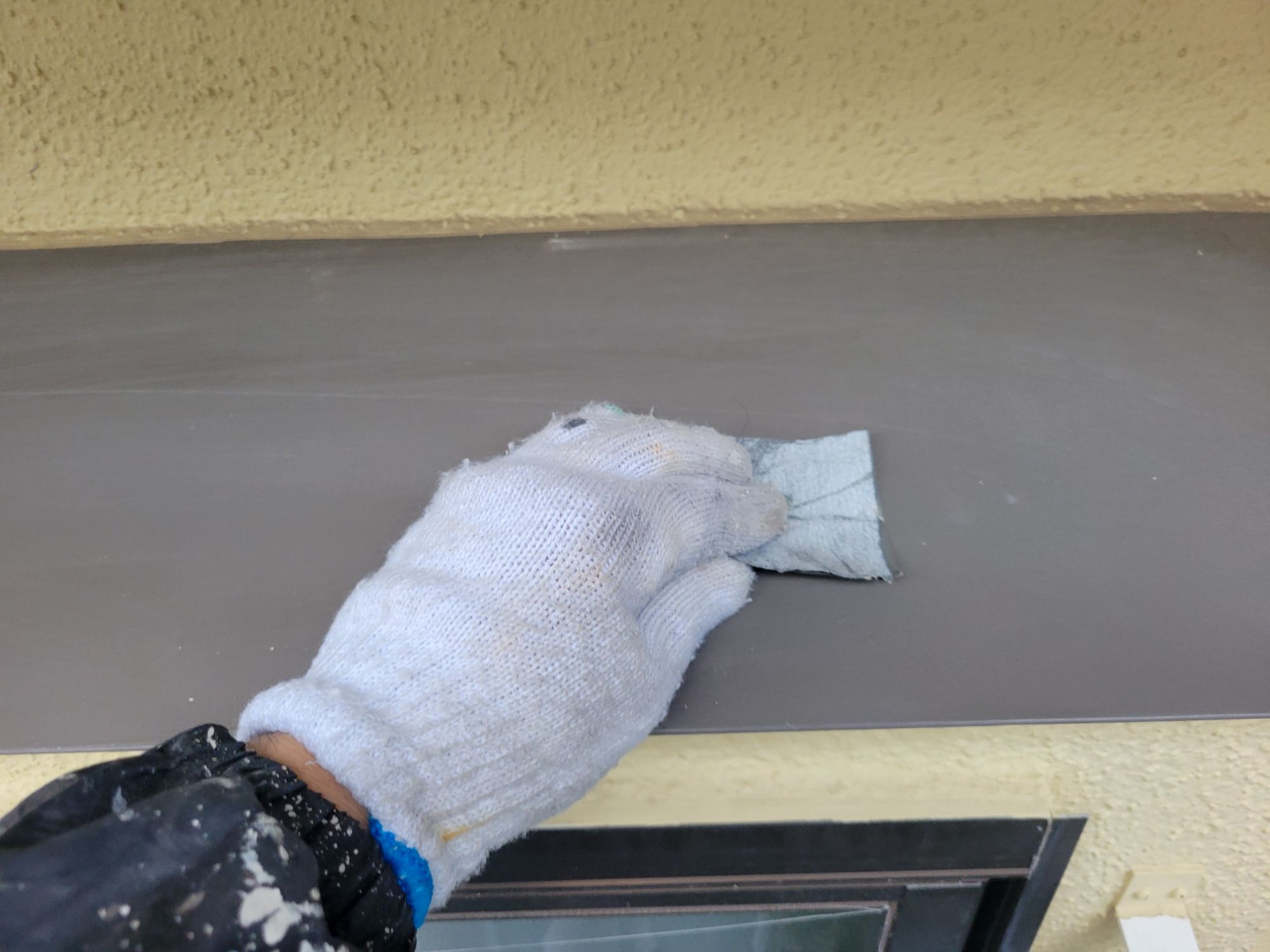 秦野市 鉄部塗装 ケレン作業