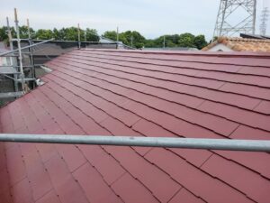 平塚市F様邸の屋根塗装後の全体